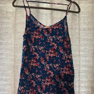 Bar back floral tank